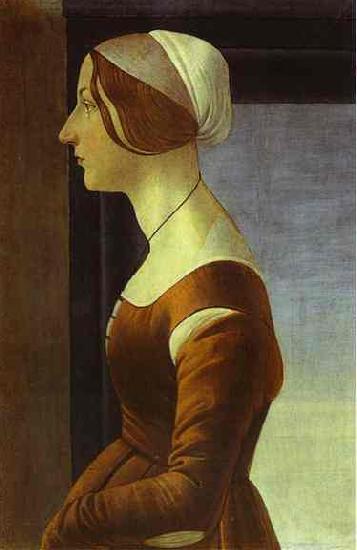 Sandro Botticelli Portrait of a Woman France oil painting art